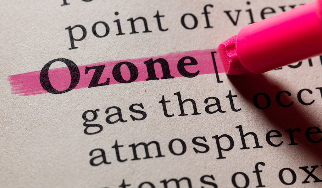 Bildausschnitt der Definition von Ozon auf Englisch